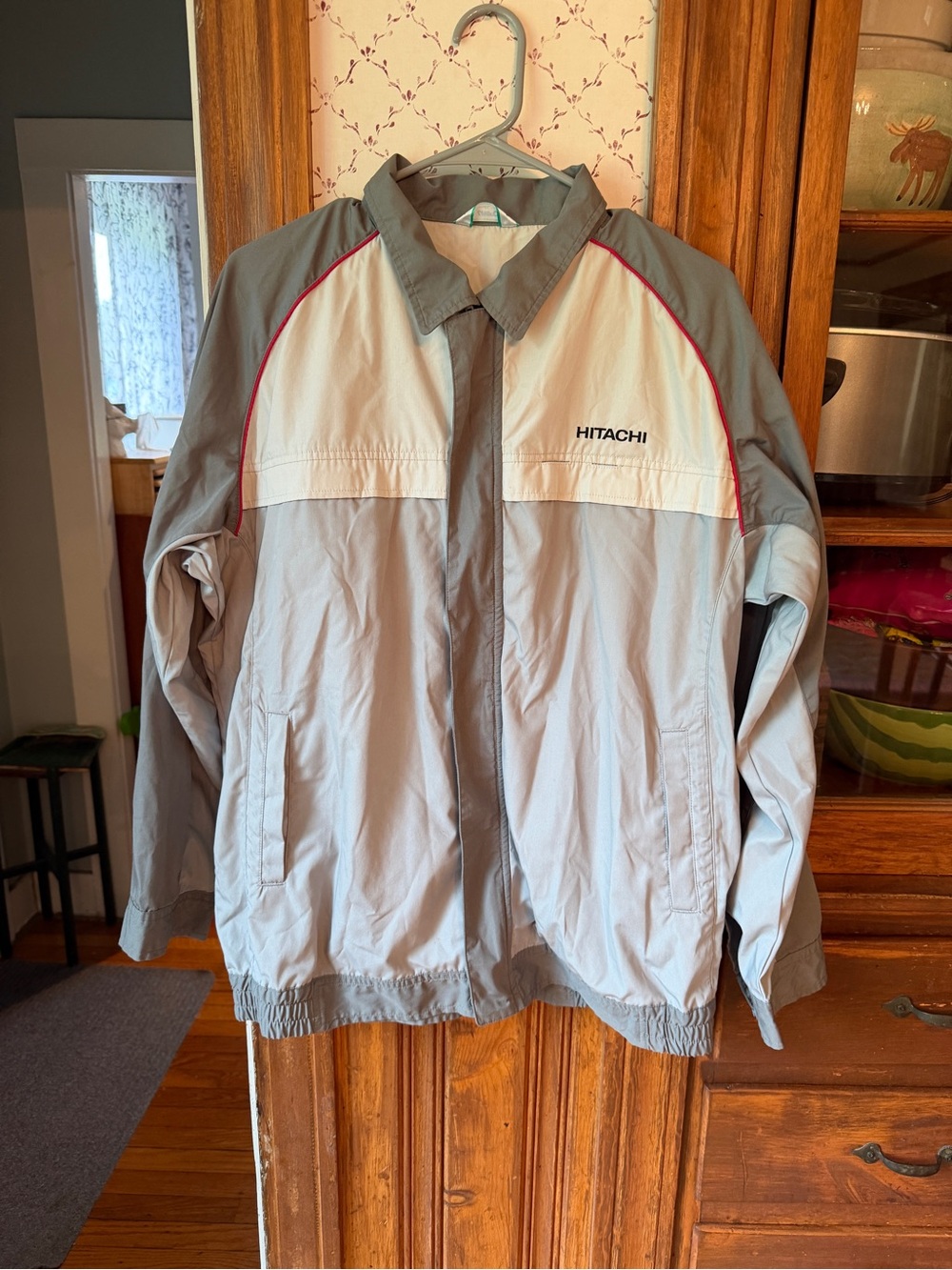 HITACHI Two-Tone Light Gray Shirt